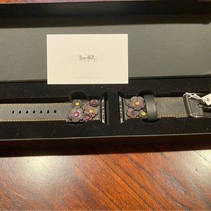 Coach Tea Rose Apple Watch band